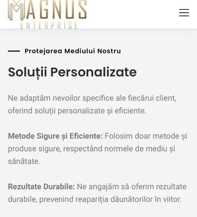 Servicii Profesionale de Dezinsectie, Dezinfectie si Deratizare