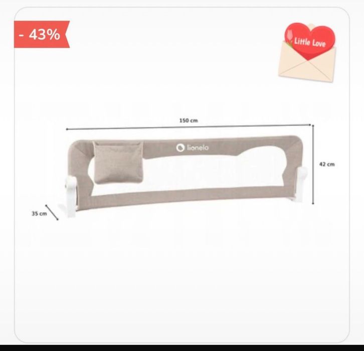 Protectie pat Lionelo Eva 2buc