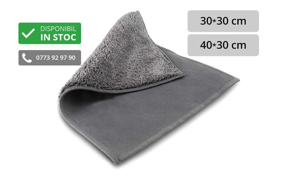 Prosop / laveta din microfibre fine si moi, cu doua fete