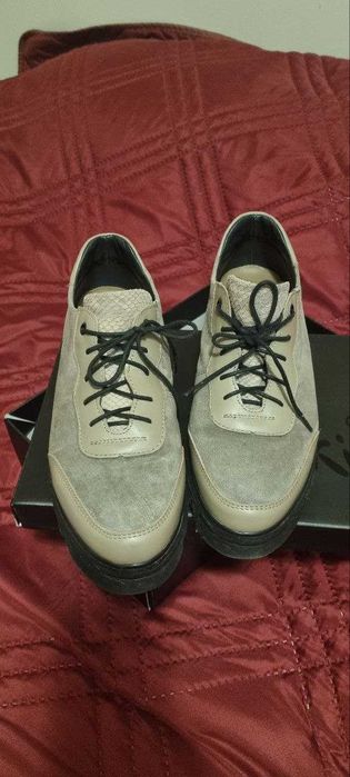 Обувки Bianki с ествена кожа