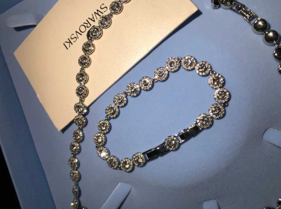 Set Swarovski Angelic Argintiu - Colier/Brățară