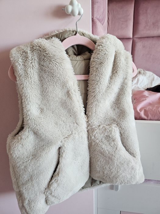 ZARA елек момиче пухен и ватиран 110см