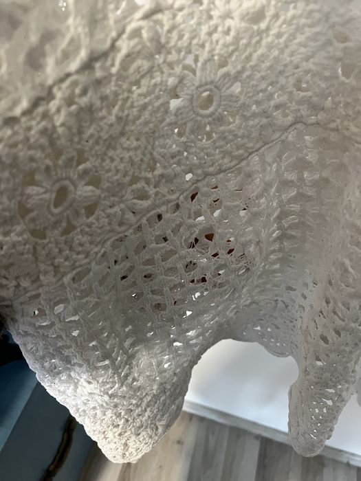 Blazer alb croșetat de la Michael Kors