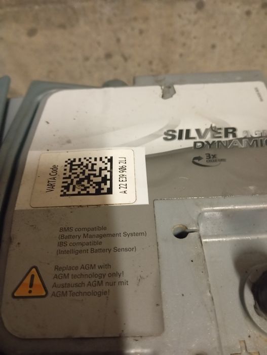Baterie auto Varta Silver 70 amperi Agm Start Stop stare perfectă