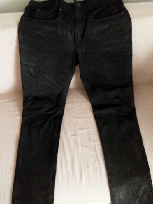 Pantaloni moto Eurostar piele naturala ,Marime 36/motociclist