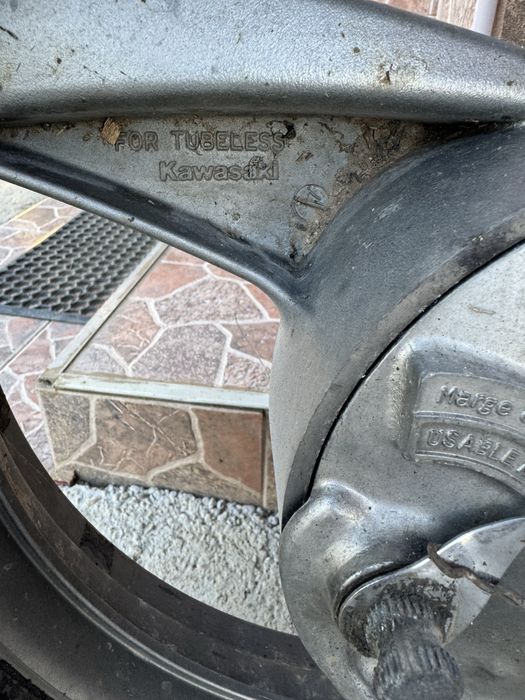 Roata spate motoreta kawasaki