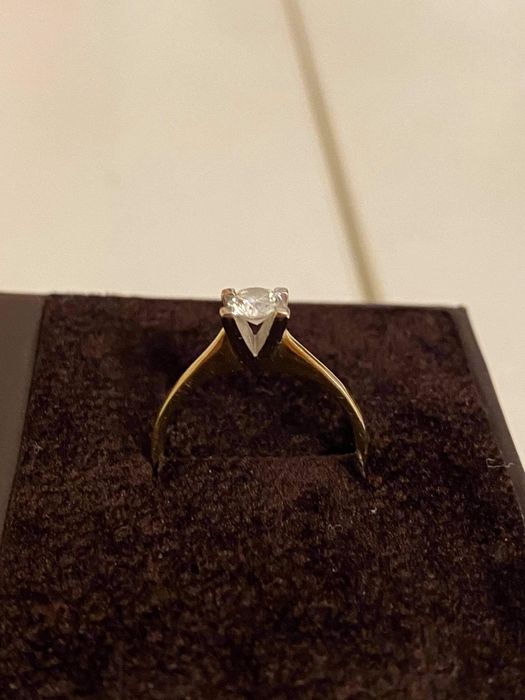Inel logodna Teilor (aur 18K + diamant)