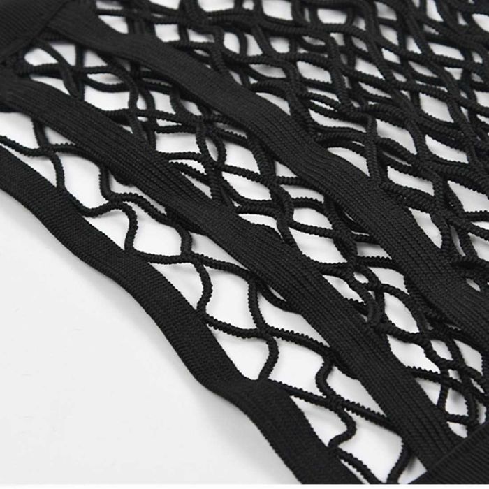 Преградна мрежа между седалките на кола с 2 отделения.