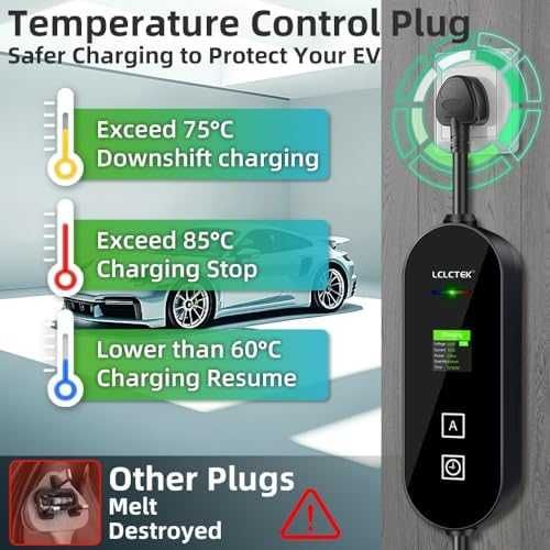 Ново Преносимо EV зарядно Type 2 3kW 6–13A за електромобили кабел кола