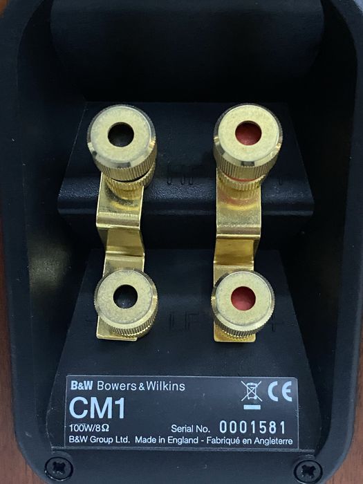 B&W CM1 Bookshelf Speakers