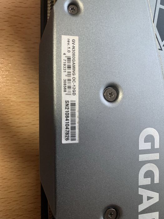 Gigabyte GEFORCE RTX 3060 GAMING OC 12 Gb