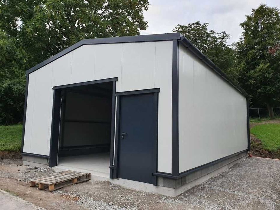 Casa Modulara, Garaje Auto, Containere din panou sandwich termoizolant