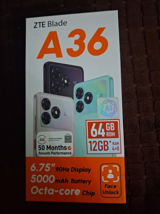 Новый в упаковке смартфон