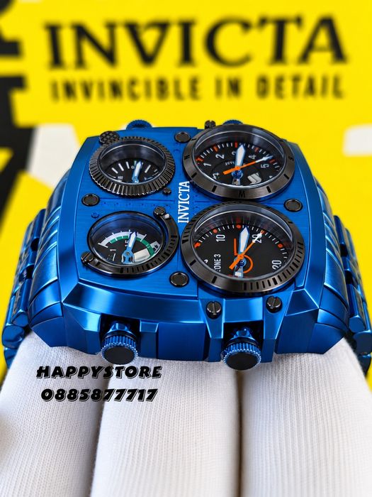 INVICTA Zulu Blue 54 mm, Инвикта нов мъжки часовник