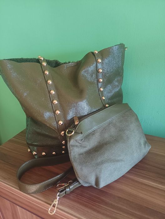 Нова бутикова чанта естествен лак