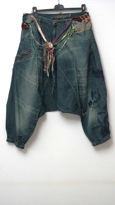 Pantaloni denim Desigual Harem marimea 40
