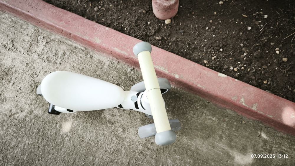 Mini bicicleta "Zebra" pentru copii cu 3 roti, fara pedale