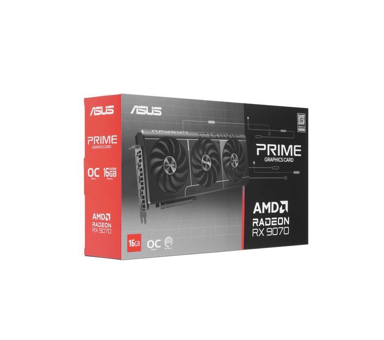 - Видеокарта ASUS Prime Radeon RX 9070 OC 16GB GDDR6