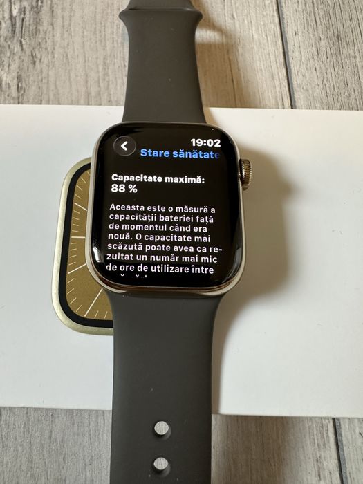 Apple Watch series 9 stainless steel gold gps+cellular 41mm  baterie 88%