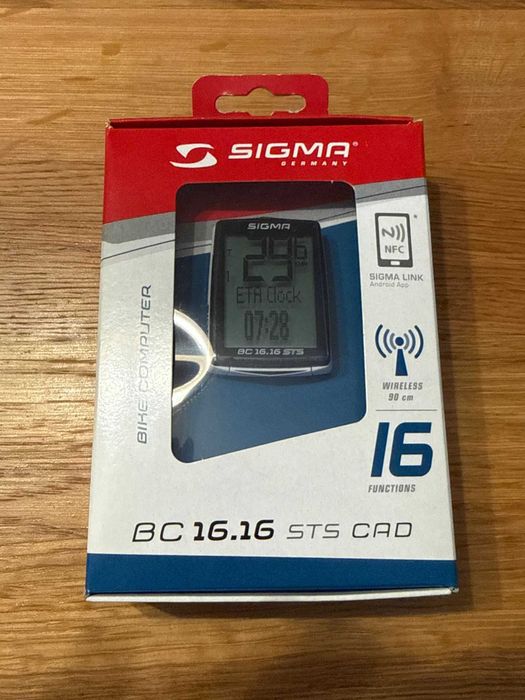 Велокомпютър Sigma BC 16.16 STS CAD