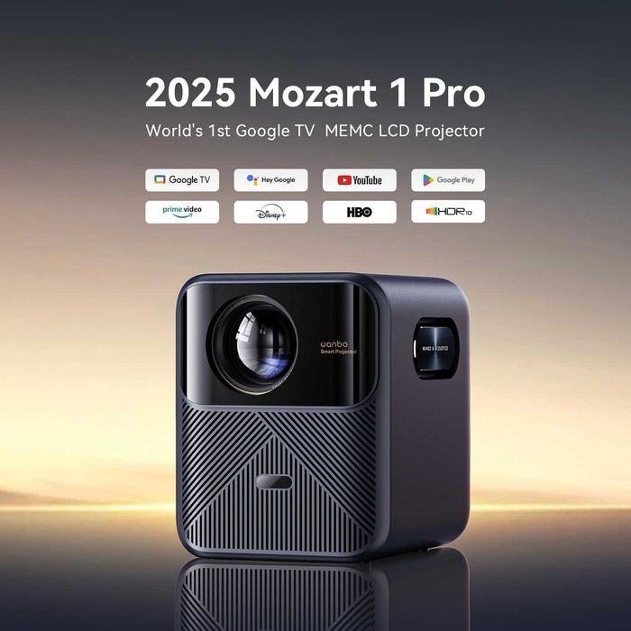 Новинка! Проектор Wanbo Mozart1 Pro 2025 с Google TV 1200 ANSI
