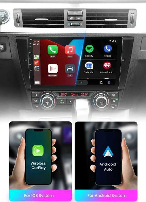 Navigatie Android Dedicata BMW Seria 3 E90 E91 E92 E93 Carplay Waze