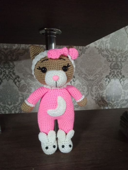 Кошечка в комбез, 25 см