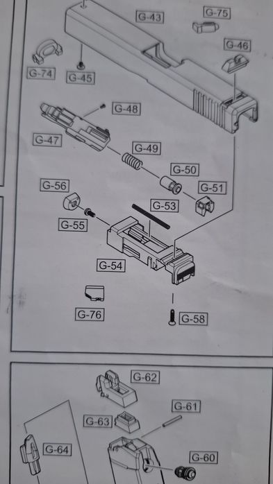 Еърсофт Glock 17 WE green gas full metal