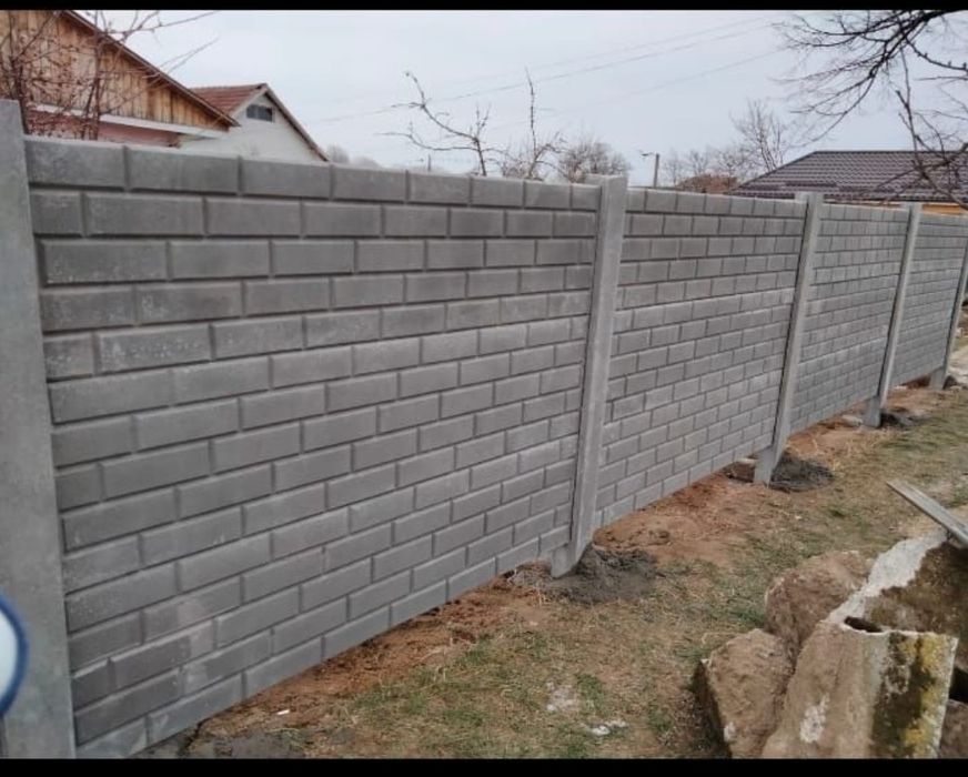 Producem și montam garduri PREFRABICATE DIN BETON