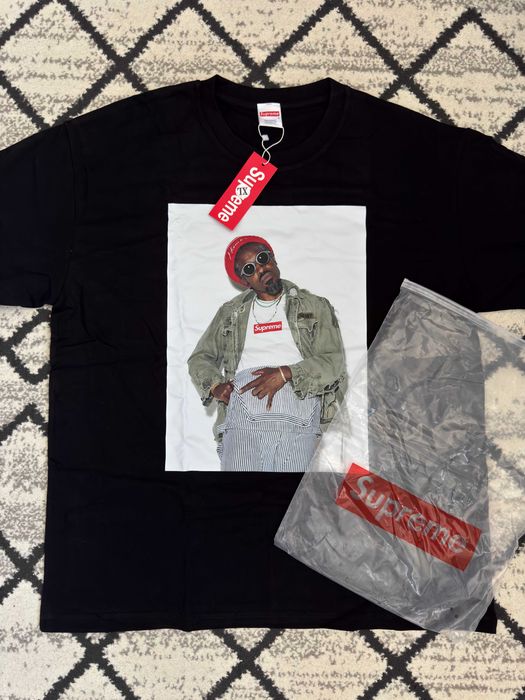 Supreme Andre 3000 Tee Tricou Black Negru FW22 Nou Cu Eticheta Marimea XL Skateboarding Hype