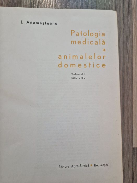 Patologie medicala a animalelor domestice