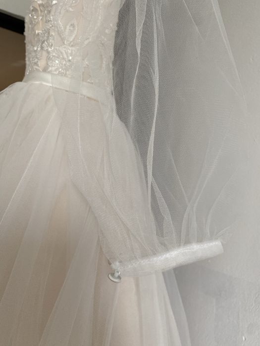 Свадебное платье персикового цвета