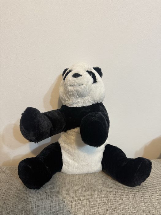 Jucărie din pluș Panda alb-negru, moale, pufos, 30 cm