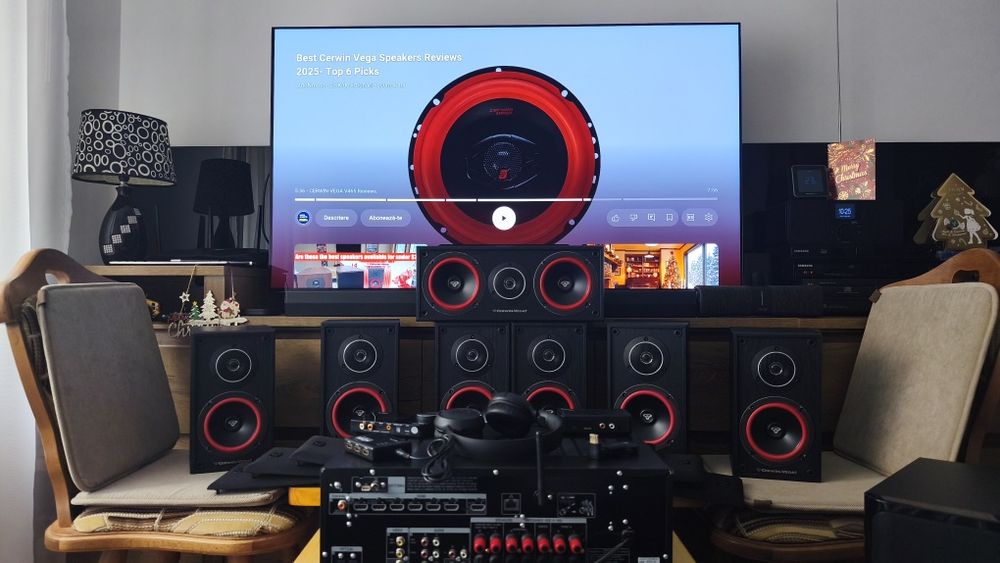 Boxe Cerwin Vega subwoofer Yamaha  amplificator Sony