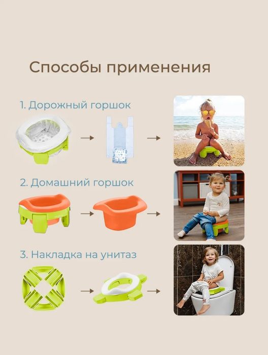 Дорожный детский горшок