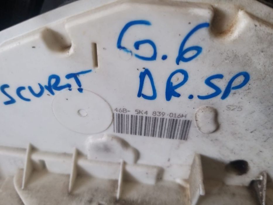 Broasca usa dreapta spate vw golf 6 5k scurt 5k4839016h