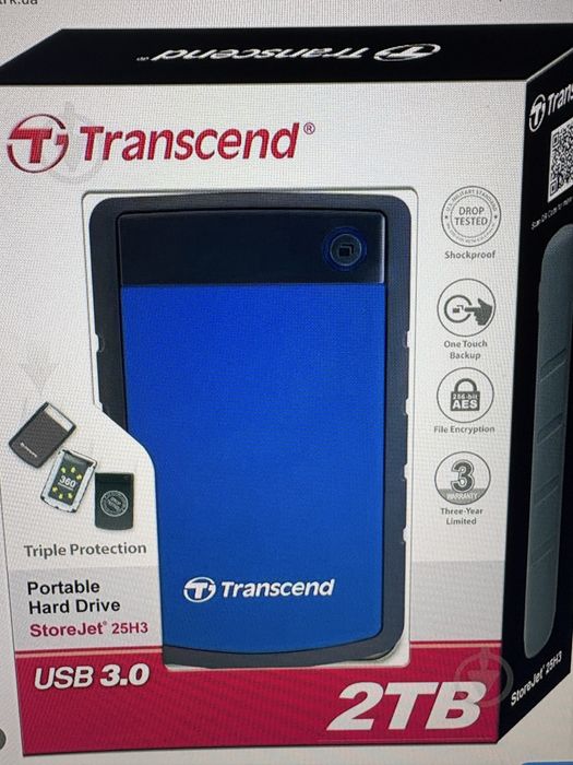 Новый переносной жесткий диск на 2 тб