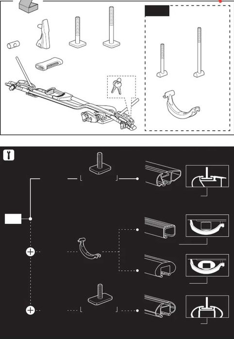 Thule адаптори за велосипедни стойки Pro Raid 591 иPro Raid 598 и 599
