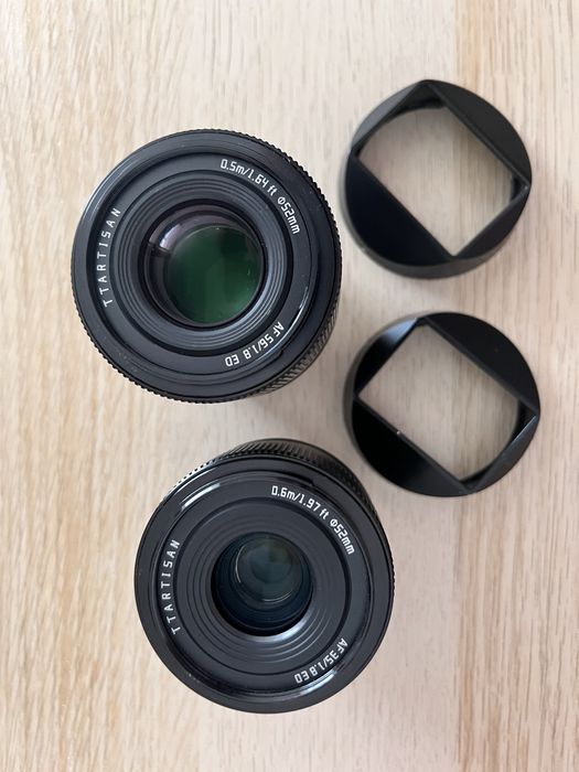 Obiective TTartisan 35mm si 56mm f1.8 AF mk1 montura FX (fuji)