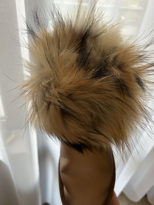 Боти с естествен косъм лисица