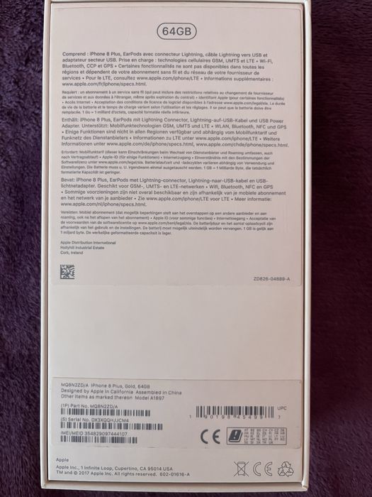 iPhone 8 Plus, Gold, 64 GB С НОВА БАТЕРИЯ!