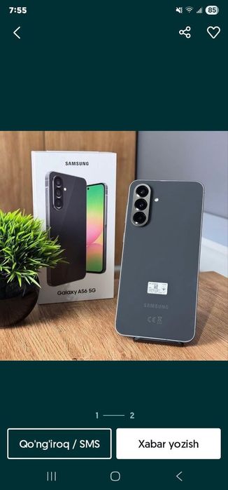 Samsung A56 8/128g 2sim sotiladi