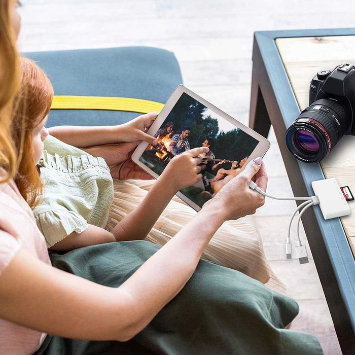 5-в-1 Мултифункционален Адаптер – за iPhone, Android и PC