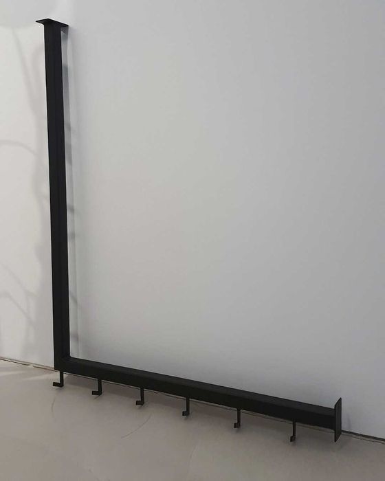 Cuier metalic modern 85x70 cm negru mat