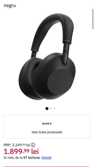 Casti SONY WH-1000XM6, Over-Ear, sigilate