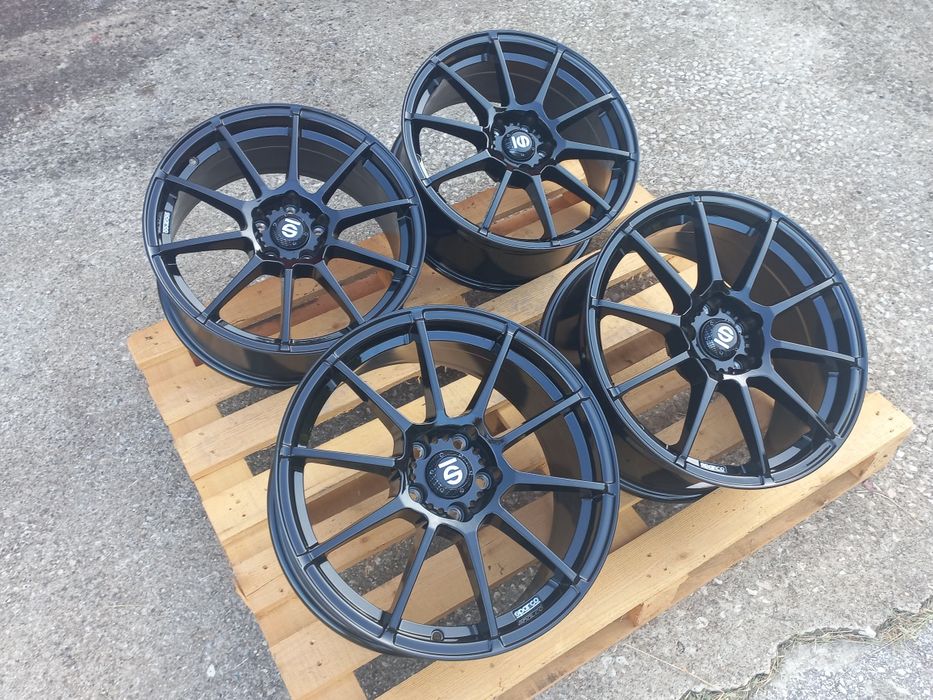 18 5х112 Sparco Gara Gloss Black Audi Vw Mercedes Seat Škoda 8j et45