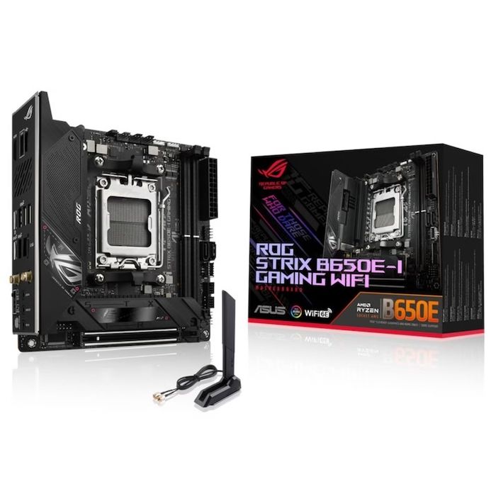 Дънна платка ASUS ROG STRIX B650E-I GAMING WIFI, AMD B650, AM5, Mini