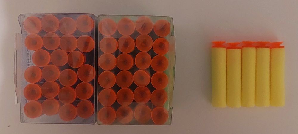 Мягкие пули на присосках .