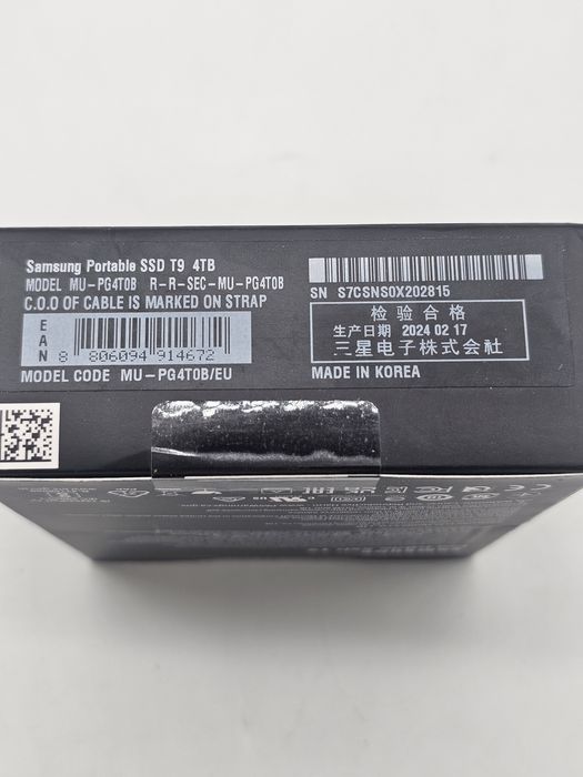 SSD extern SAMSUNG T9 MU-PG4T0B/EU 4TB USB 3.2 Gen 2, negru