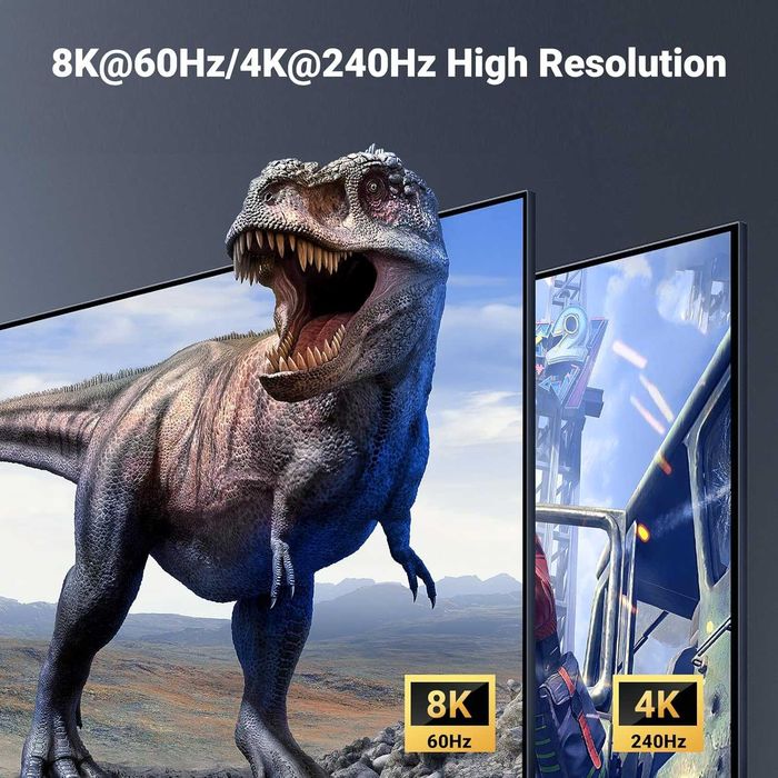 Switch Comutator KVM UGREEN 8K Displayport 1.4,2IN 1OUT,4 port USB 3.0